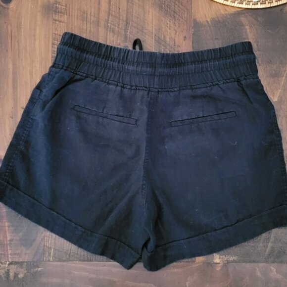 Athleta Cabo 100% Linen Shorts - Black - 6 - Picture 2 of 4